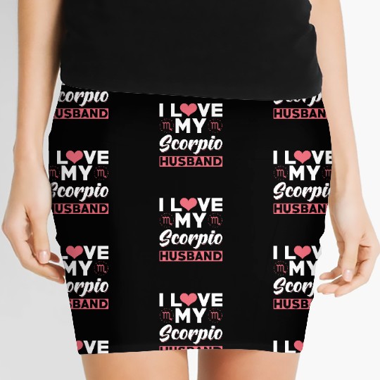 I love my Scorpio Husband Women's Mini Skirts