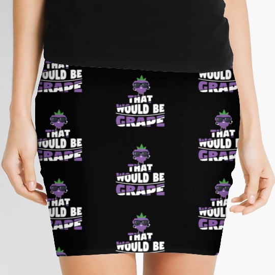 That Would Be Grape Women's Mini Skirts