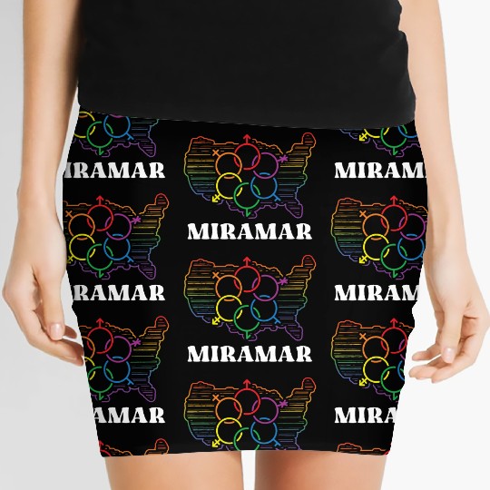 Pride Flag Pride Month LGBTQ Flag LGBT Community Women's Mini Skirts