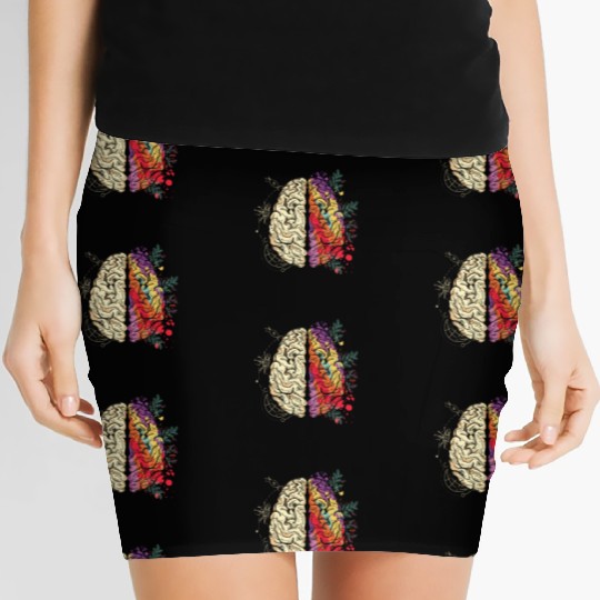 Logical Human Brain Women's Mini Skirts