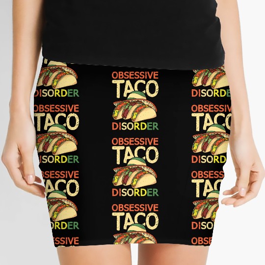 Taco Lover Women Men Mexican Food Gift Tacos Women's Mini Skirts