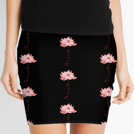 Lotus Yoga Zen Meditation Namaste Women's Mini Skirts