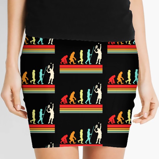 Tennis Player Evolution Colors S Women's Mini Skirts