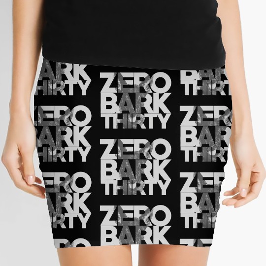 Zero Bark Thirty Belgian Malinois Military Dog Women's Mini Skirts