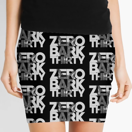 Zero Bark Thirty Belgian Malinois Military Dog Women's Mini Skirts