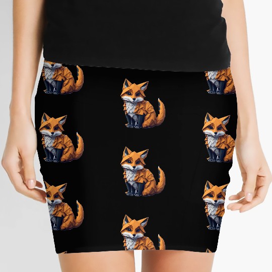 Tangram Fox Women's Mini Skirts