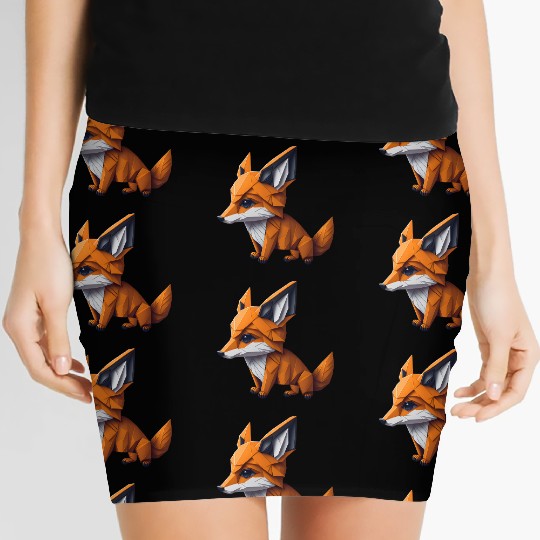 Tangram Fox Women's Mini Skirts