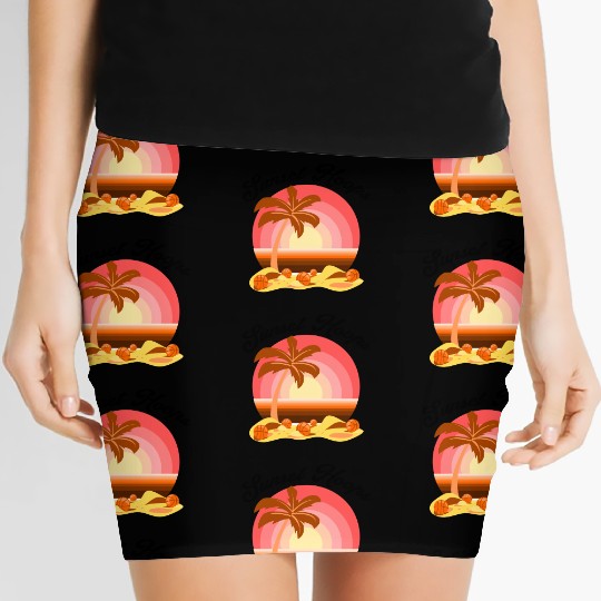 Basketball Gift: Sunset Hoops Women's Mini Skirts