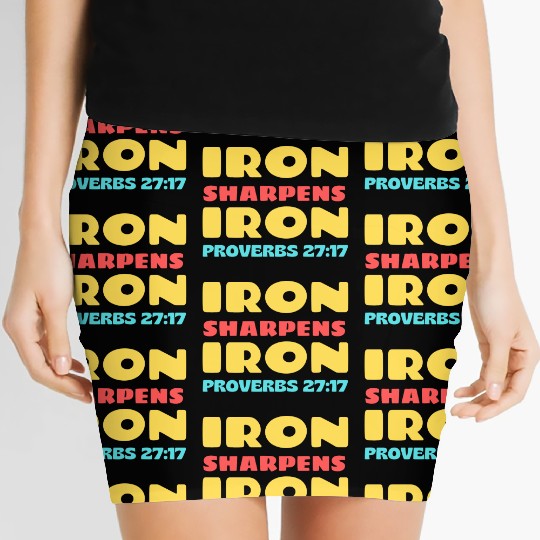 Iron Sharpens Iron nature Women's Mini Skirts