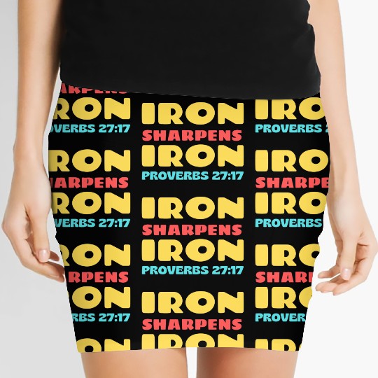 Iron Sharpens Iron nature Women's Mini Skirts