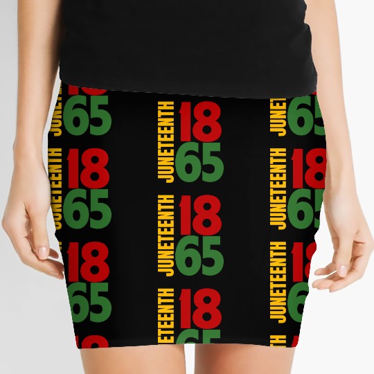 Black Proud African American For Juneteenth Women's Mini Skirts