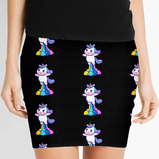 embrace neurodiversity trending Women's Mini Skirts