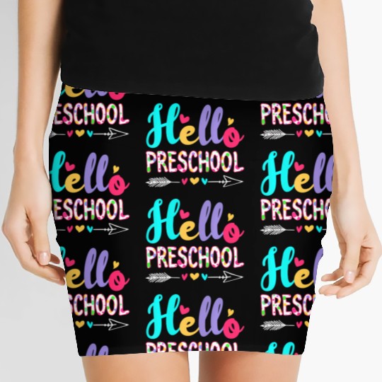 Back To School First Day Preschool Teacher Women's Mini Skirts