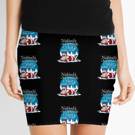 Santa 2020 Claus Ugly Bad Santa Women's Mini Skirts