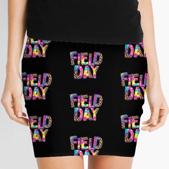 I'm Just Here for Field Leopard Skin and Tie-Dye Women's Mini Skirts