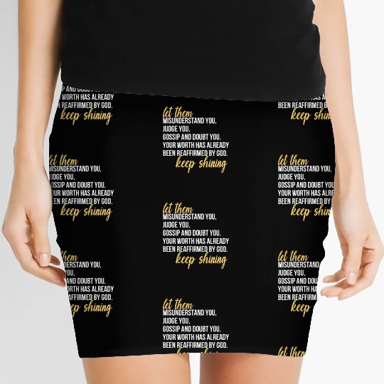 Let Them Misunderstand You, Judge You, Gossip Women's Mini Skirts