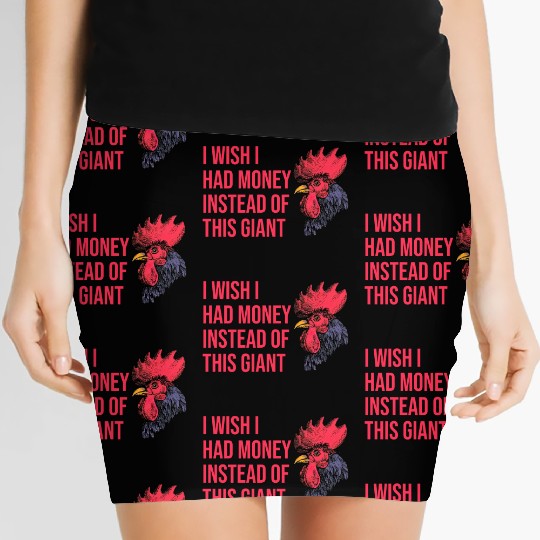I Wish I Had Money Instead of This Giant Cock Women's Mini Skirts
