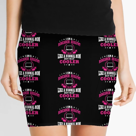 Research Analyst Mom Outfit Mother's Day Women's Mini Skirts
