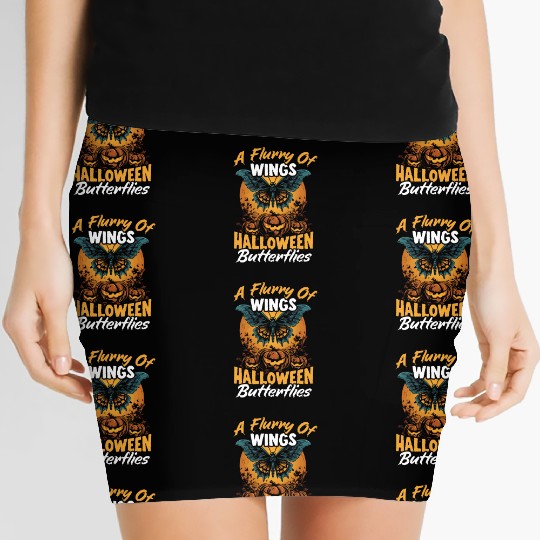 Butterfly Halloween Trick Or Treat Insect Lover Women's Mini Skirts