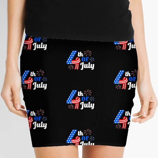 4th July Independence Day Independent America Women's Mini Skirts