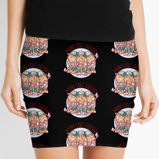 Mini Golf Gnomes Women's Mini Skirts