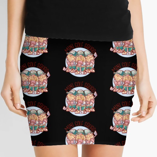 Mini Golf Gnomes Women's Mini Skirts