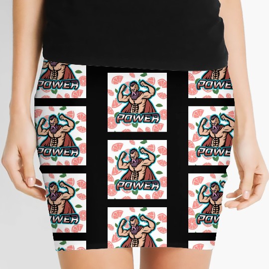 Muscle Man Design Women's Mini Skirts
