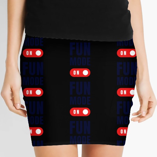 Black Colorful Dubai The Leading City in the World Women's Mini Skirts