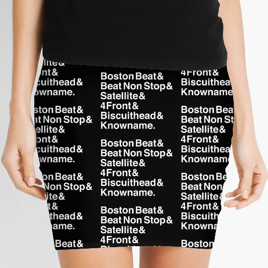 Boston Rave Record Stores of the 90s girl Women's Mini Skirts