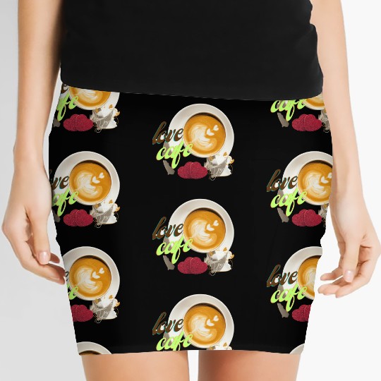Chemise de café et de psychologie, Women's Mini Skirts drôle d