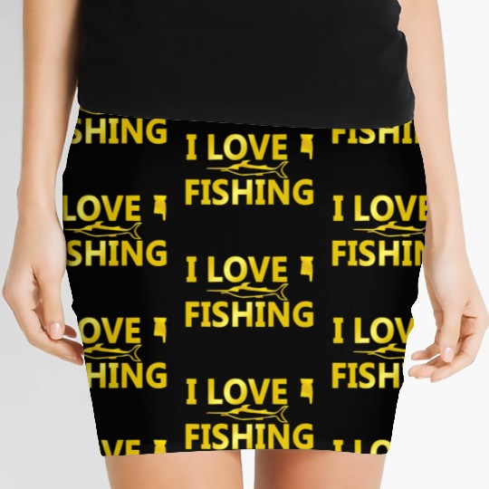 Love To Fishing Women's Mini Skirts