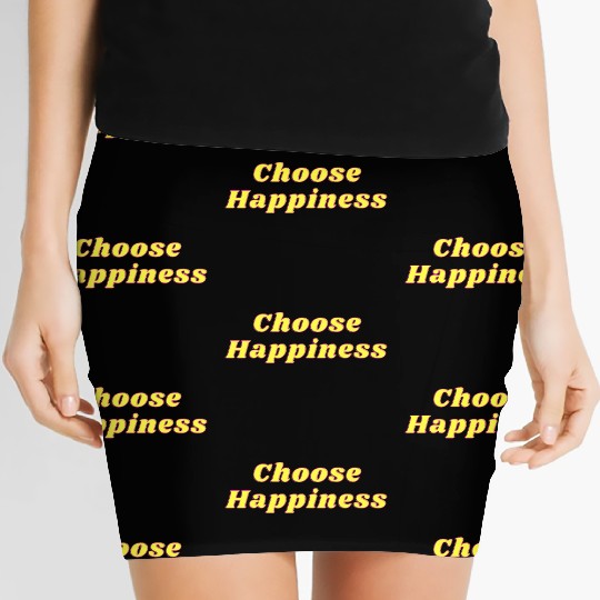 Choose Happiness Women's Mini Skirts