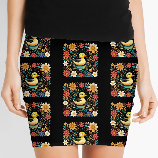 Joyful Duck Pond Women's Mini Skirts