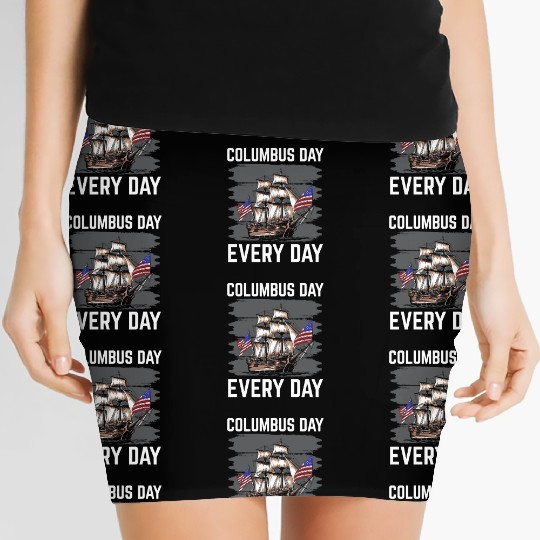Christopher Columbus Italian American Columbus Day Women's Mini Skirts