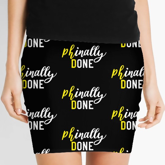 PhD Graduation Quotes nature Women's Mini Skirts