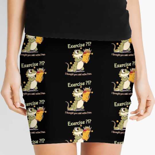 Exercise or extra fries? Women's Mini Skirts