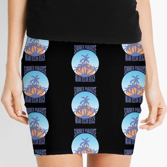 Tropical Paradise Women's Mini Skirts