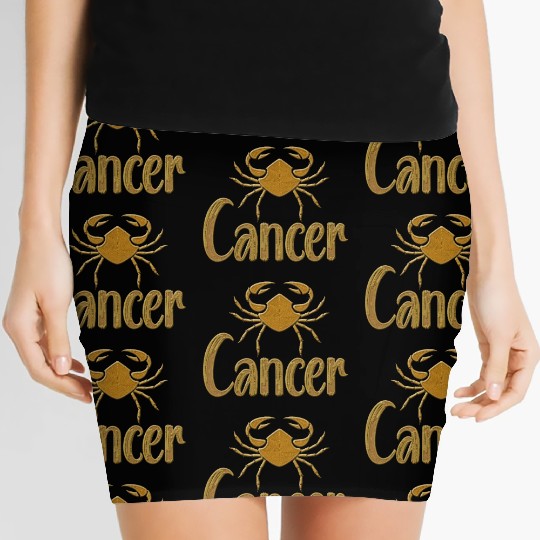 Cancer Zodiac Sign Women's Mini Skirts