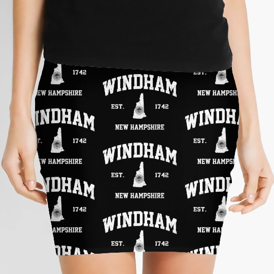 Windham New Hampshire Nh State Athletic Style Women's Mini Skirts