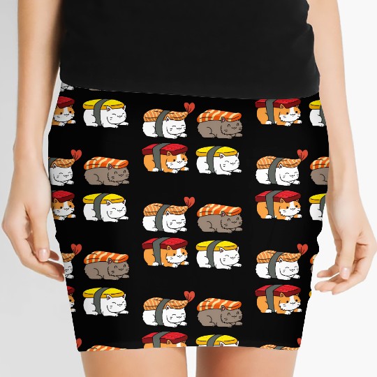 Cat Sushi Women's Mini Skirts