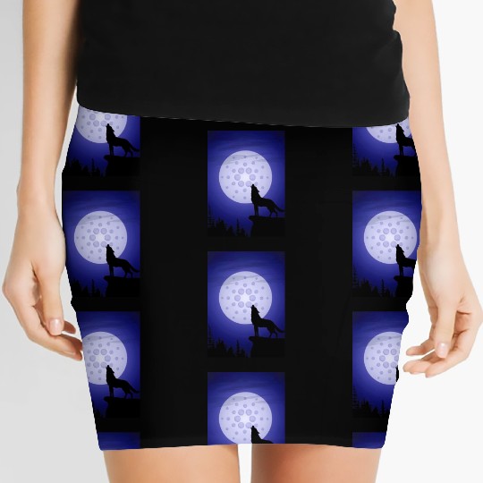 ada cryptocurrency-Crypto Wolf Women's Mini Skirts