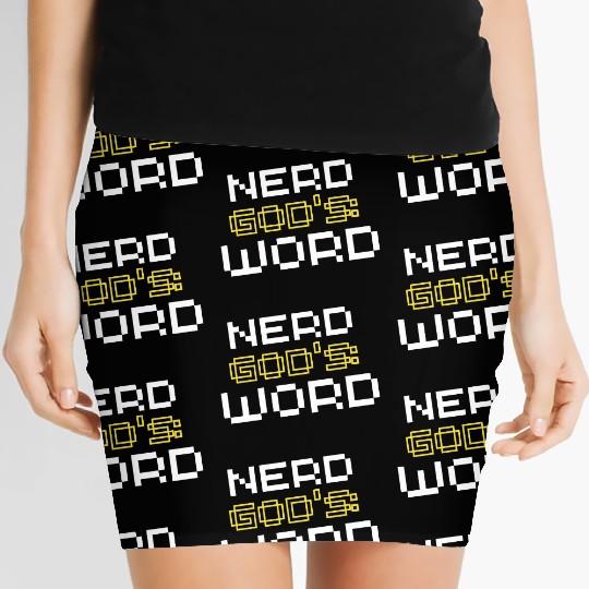 Nerd God's Word Women's Mini Skirts