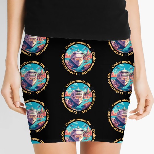 Cruise Mode: On Ship Vacation Women's Mini Skirts