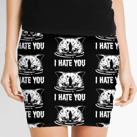 I Hate You Loving Person Gift Women's Mini Skirts