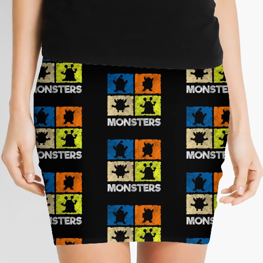 Horror Comic Creepy Cute Women's Mini Skirts