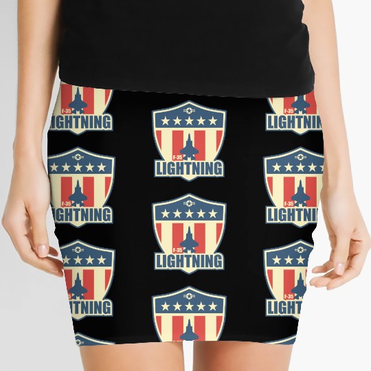 F35 Lightning boy Copy Copy Women's Mini Skirts