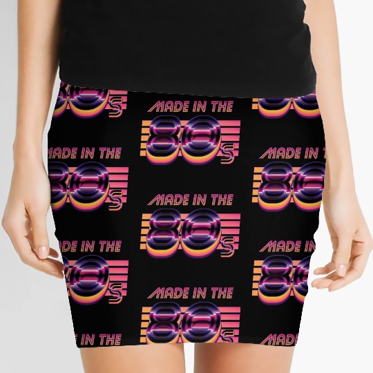 Retrowave Made In The 80s Women's Mini Skirts