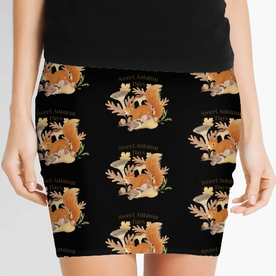 Sweet Autumn Days Women's Mini Skirts