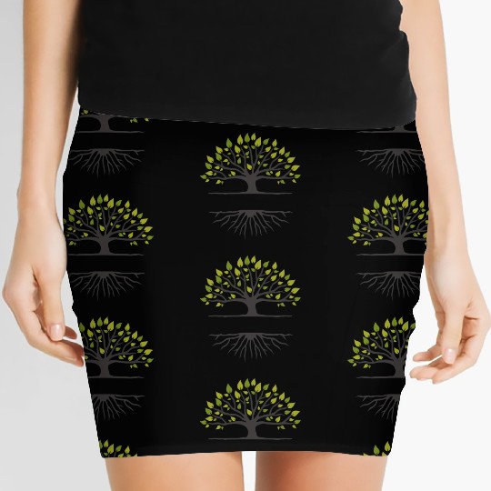 Family Reunion,, Family Reunion Tree, tree logo Women's Mini Skirts