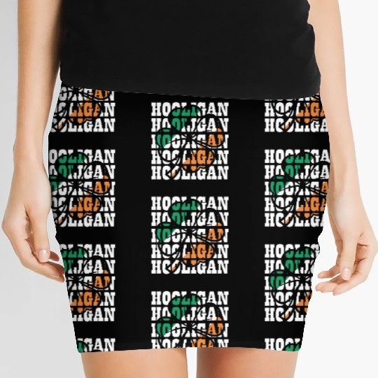 Hooligan Irish Flag Clover Leaf Women's Mini Skirts